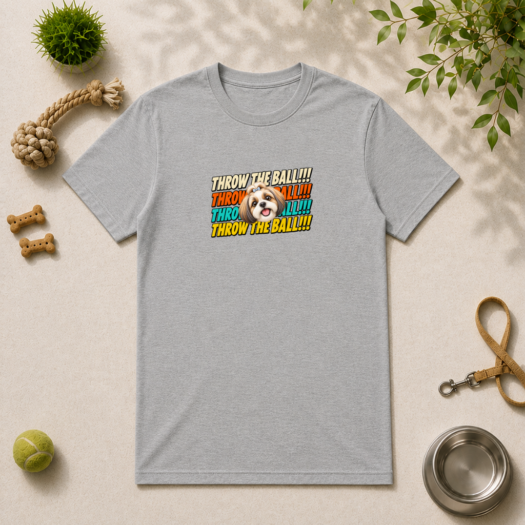 Throw the Ball!!! - Shih Tzu - Unisex T-Shirt