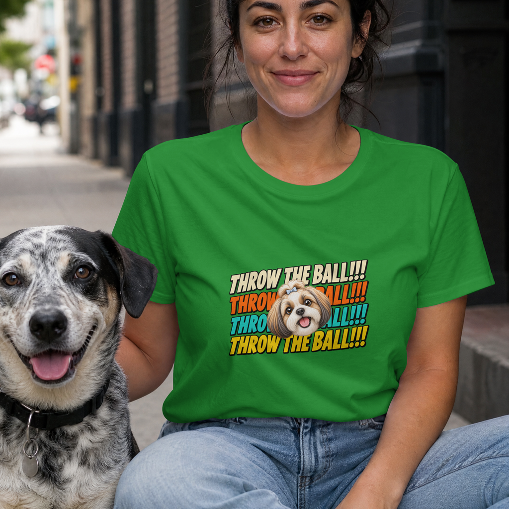 Throw the Ball!!! - Shih Tzu - Unisex T-Shirt