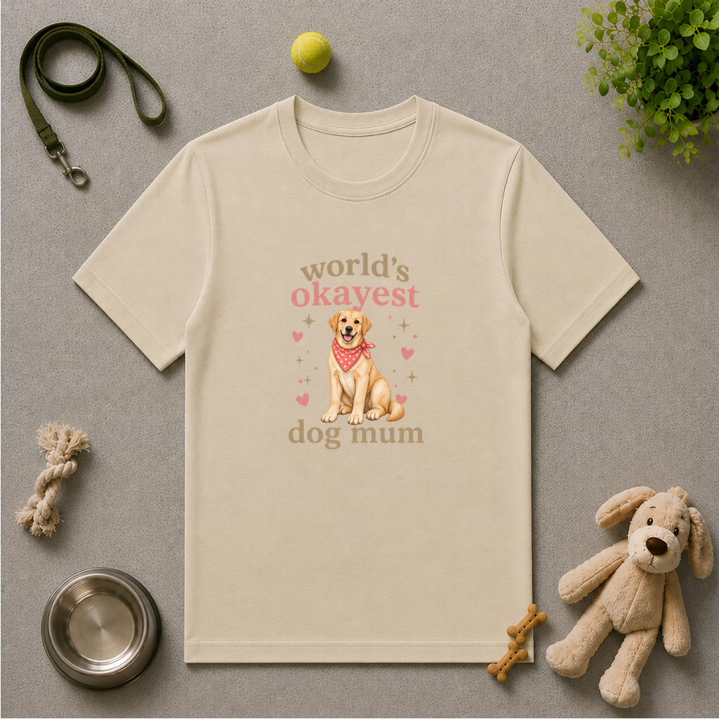 World's Okayest Dog Mum - Labrador - Unisex T-Shirt