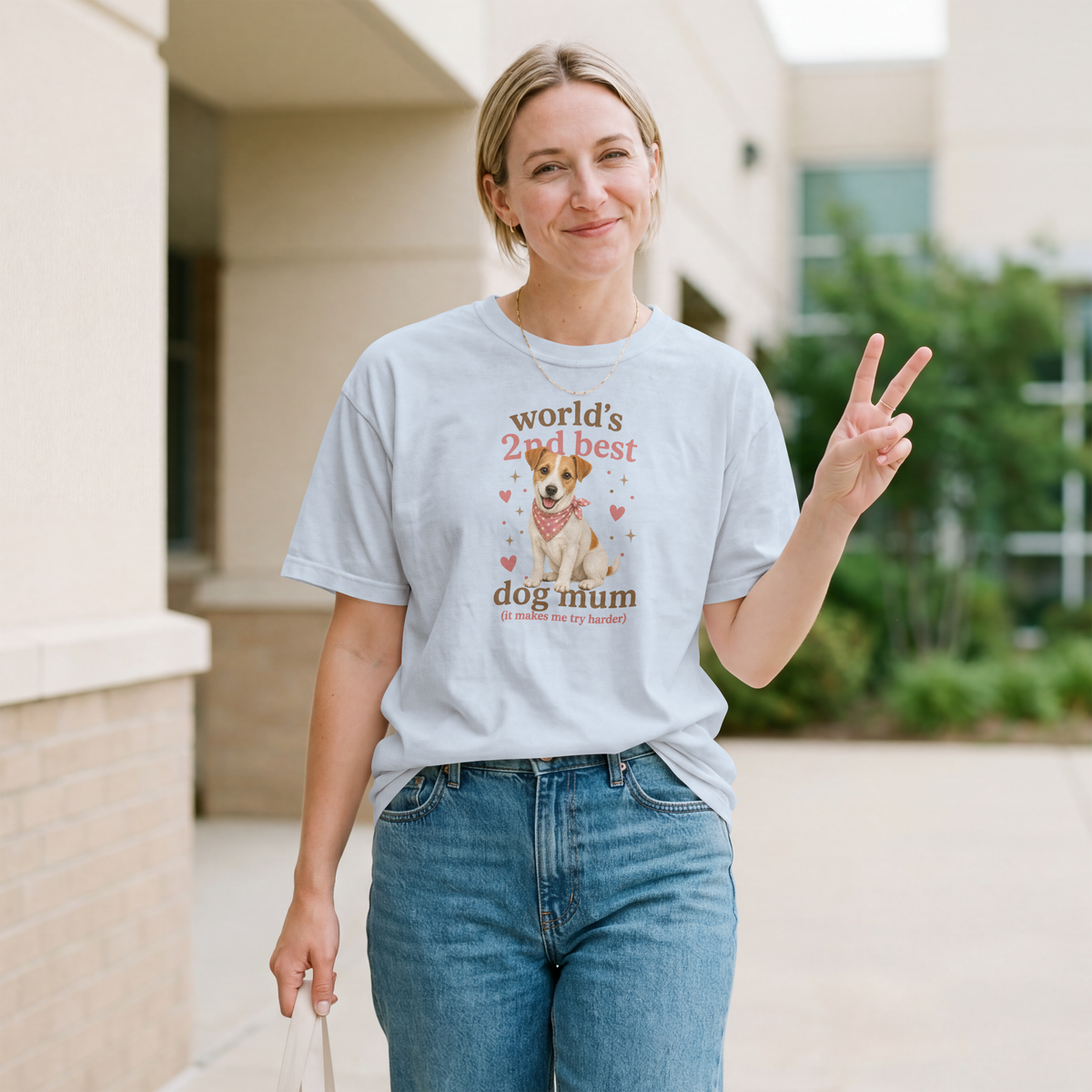 World’s 2nd Best Dog Mum - Jack Russell - Unisex T-Shirt