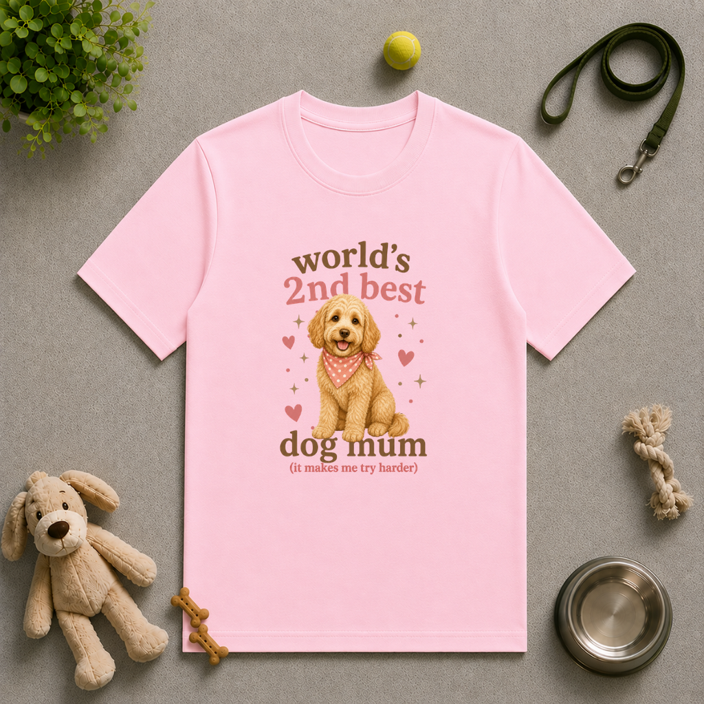 World’s 2nd Best Dog Mum - Cockapoo - Unisex T-Shirt