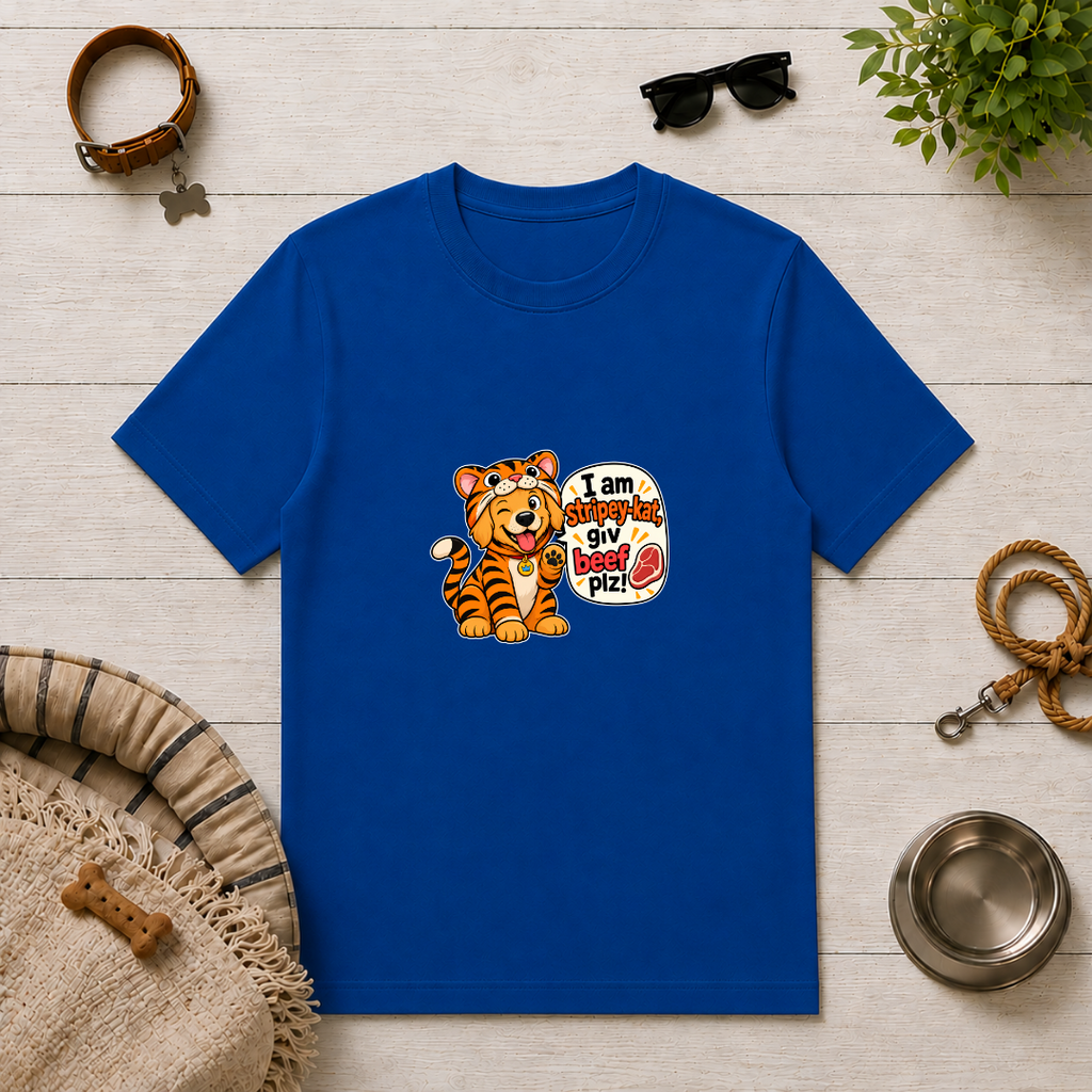I Am Stripey-Kat, Giv Beef Plz! - Unisex T-Shirt