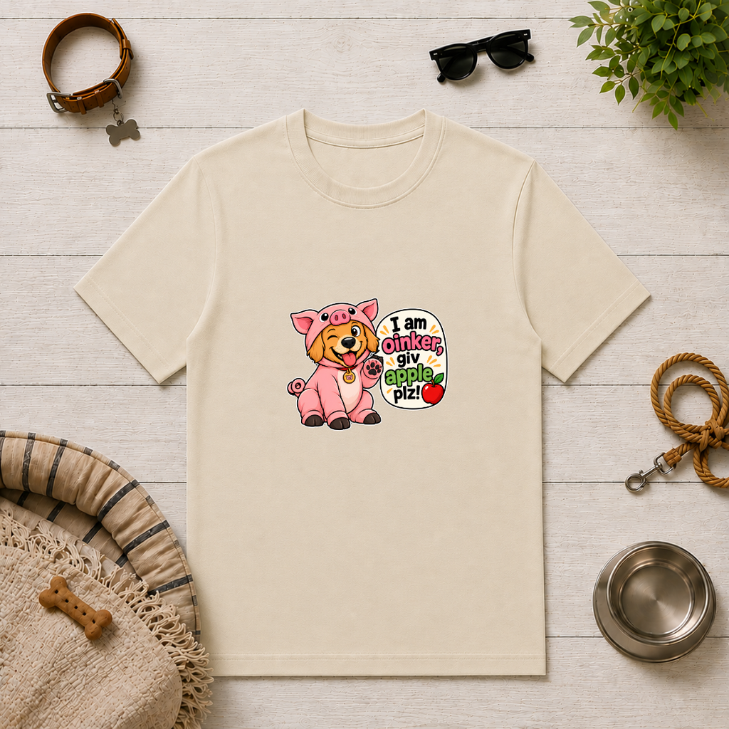 I Am Oinker, Giv Apple Plz! - Unisex T-Shirt