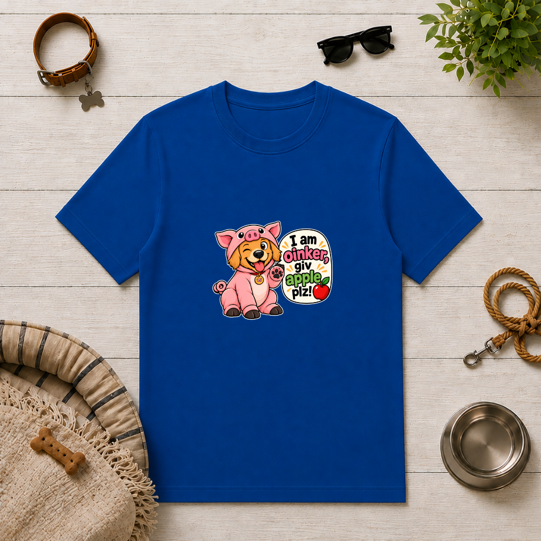 I Am Oinker, Giv Apple Plz! - Unisex T-Shirt
