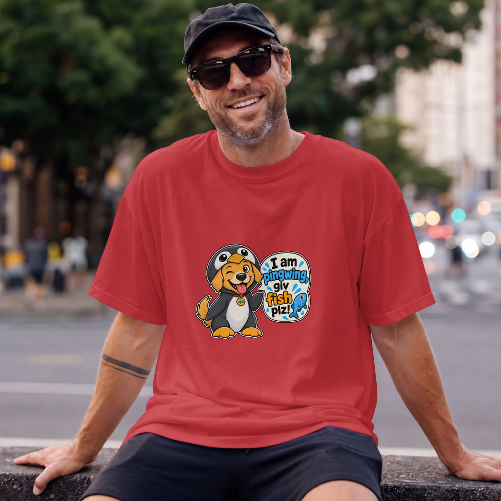 I Am Pingwing, Giv Fish Plz! - Unisex T-Shirt