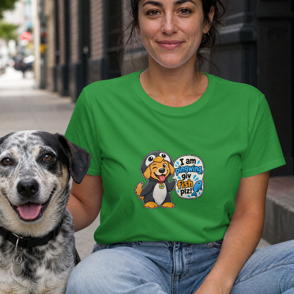 I Am Pingwing, Giv Fish Plz! - Unisex T-Shirt