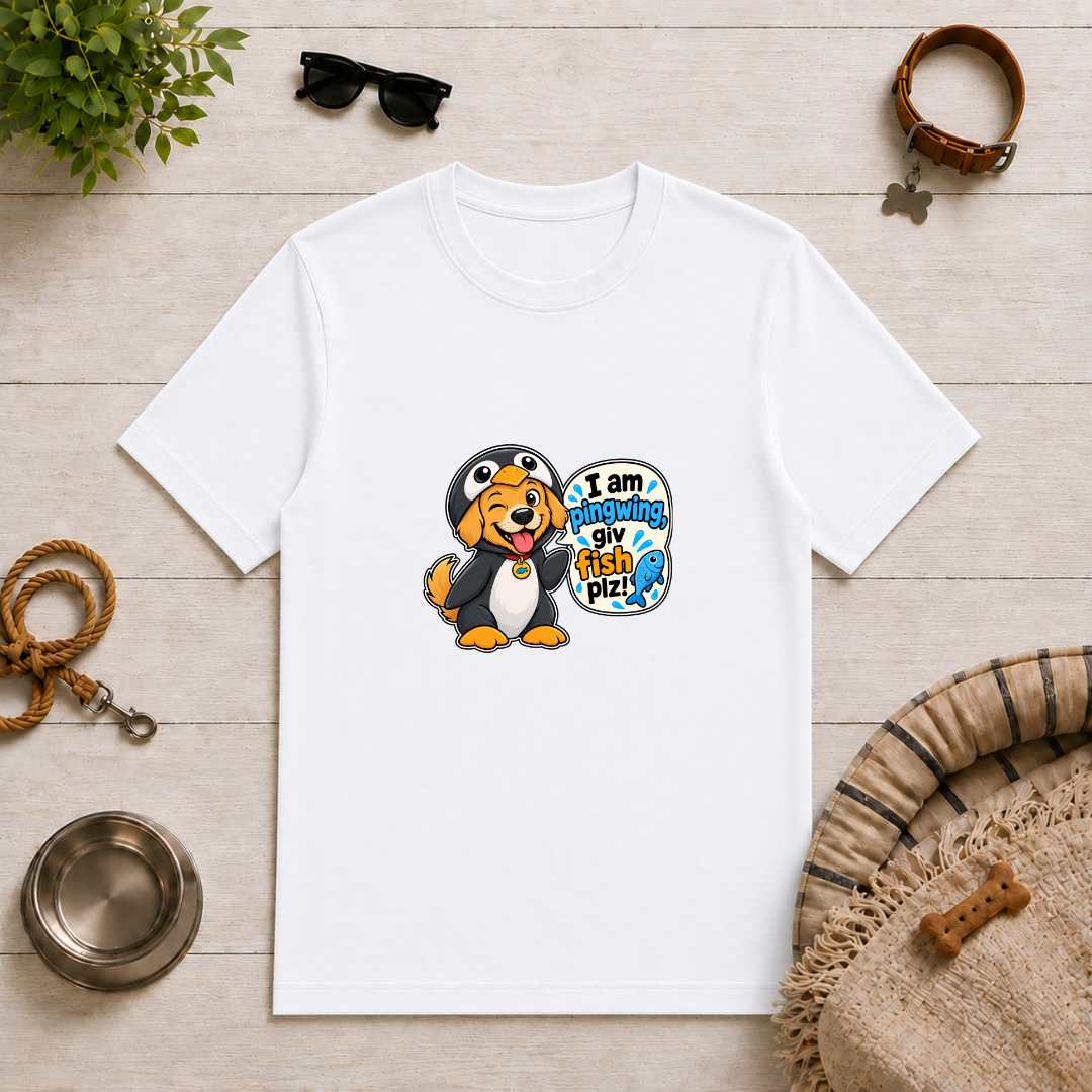 I Am Pingwing, Giv Fish Plz! - Unisex T-Shirt