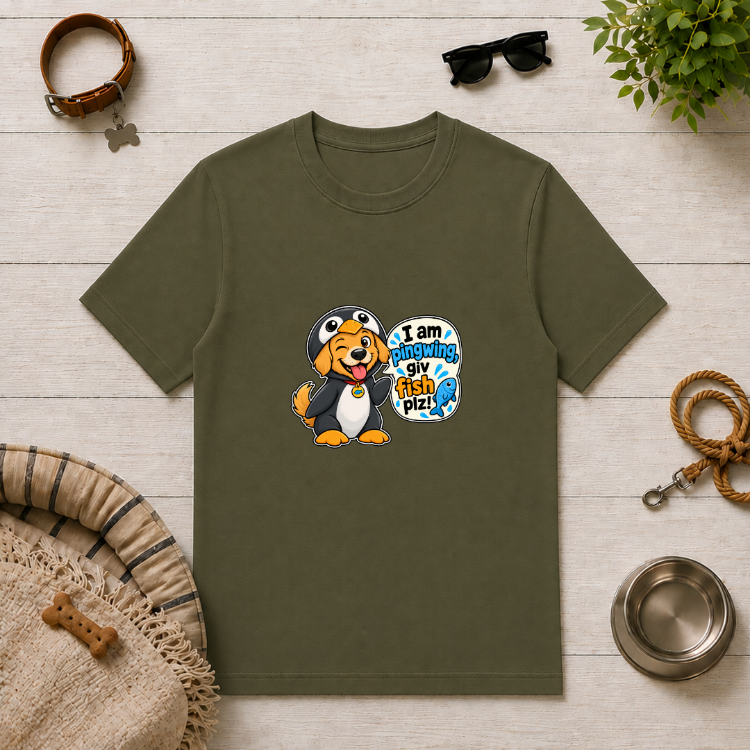 I Am Pingwing, Giv Fish Plz! - Unisex T-Shirt