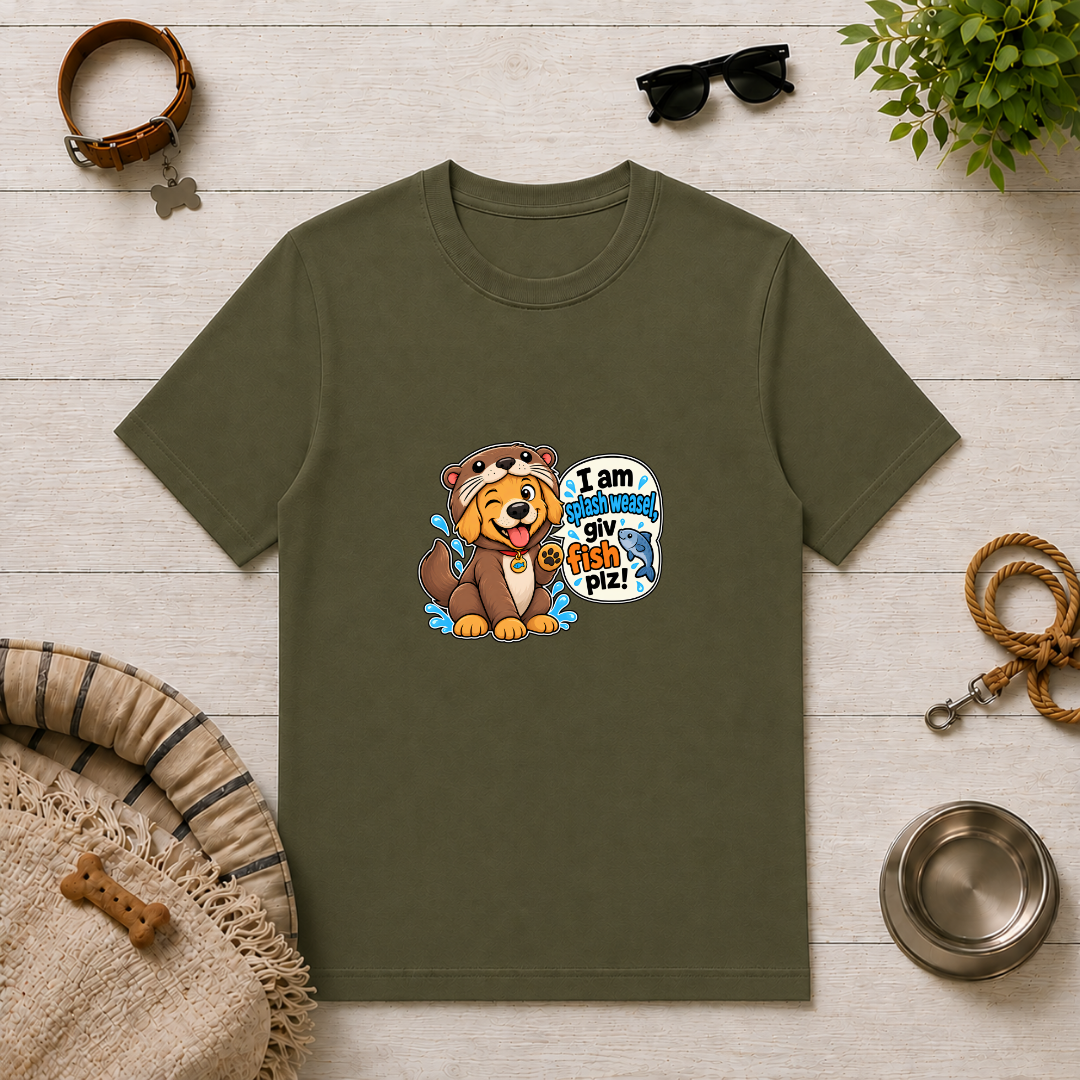 I Am Splash Weasel, Giv Fish Plz! - Unisex T-Shirt