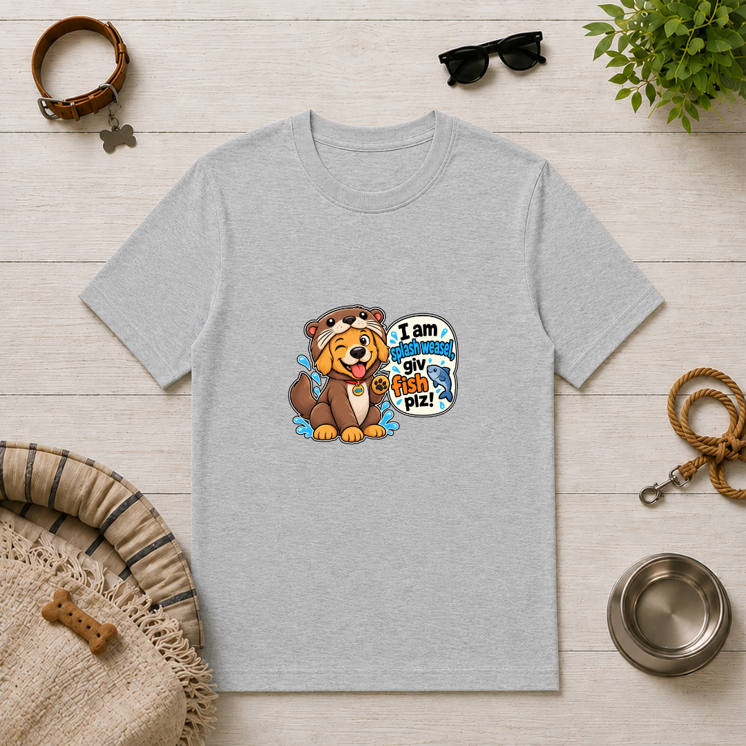 I Am Splash Weasel, Giv Fish Plz! - Unisex T-Shirt