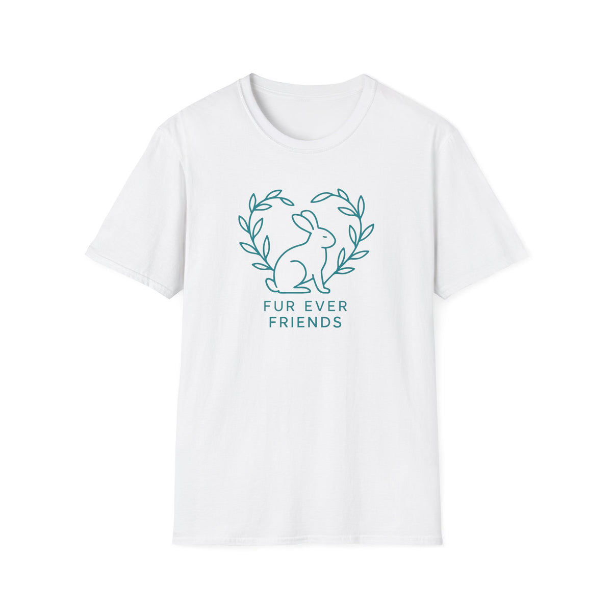 Bunny with Laurel Wreath –  Supersoft Unisex T-Shirt