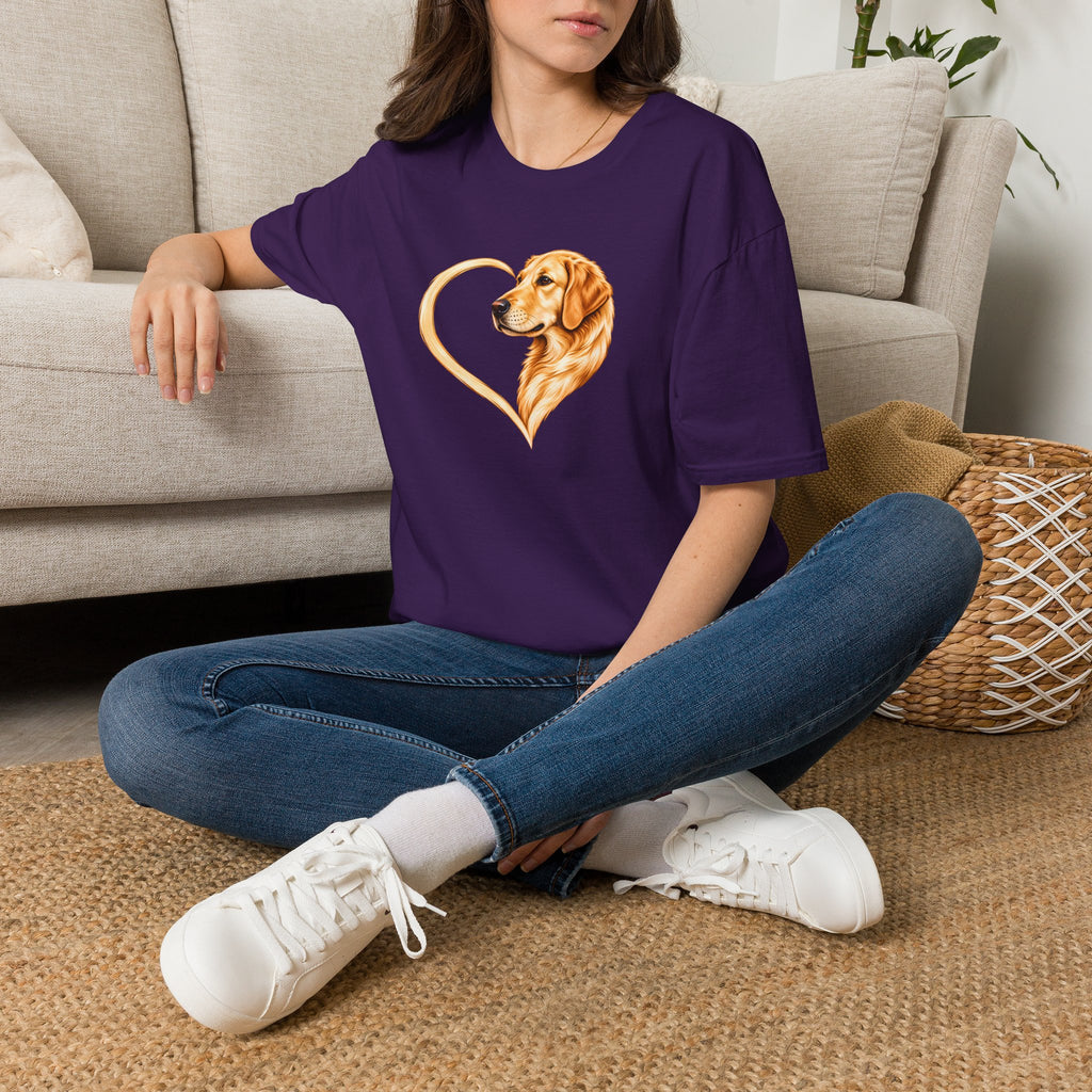 A Heart of Gold - Golden Retriever - Supersoft Unisex T-shirt