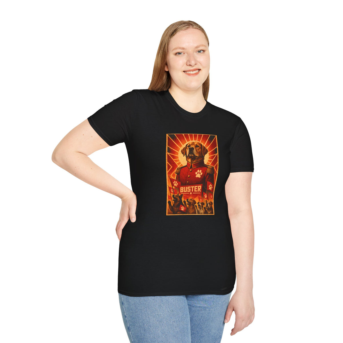 First Comrade Buster – The Great Leader of the Canine Revolution - Supersoft Unisex T-shirt