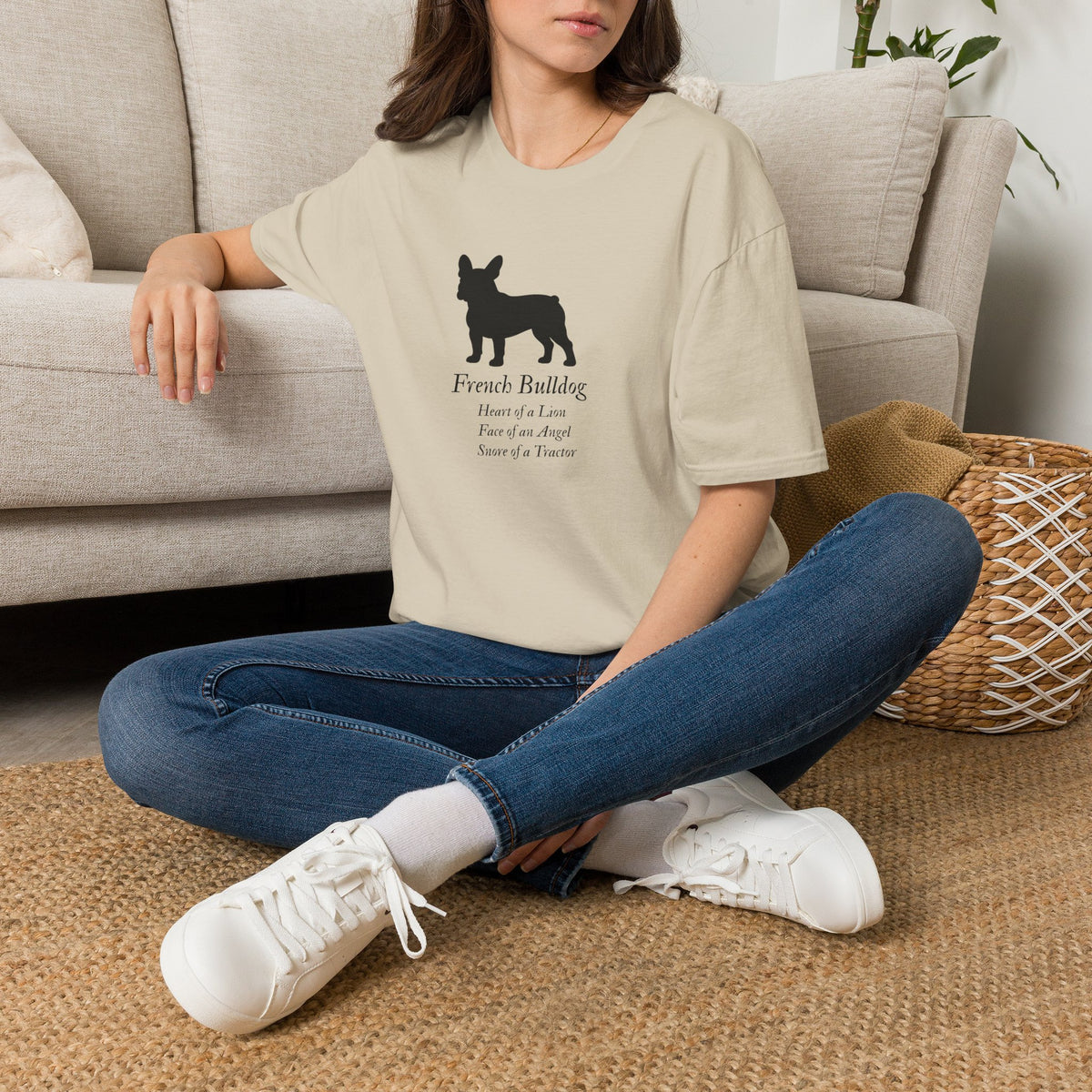 Heart of a Lion - French Bulldog – Supersoft Unisex T-Shirt