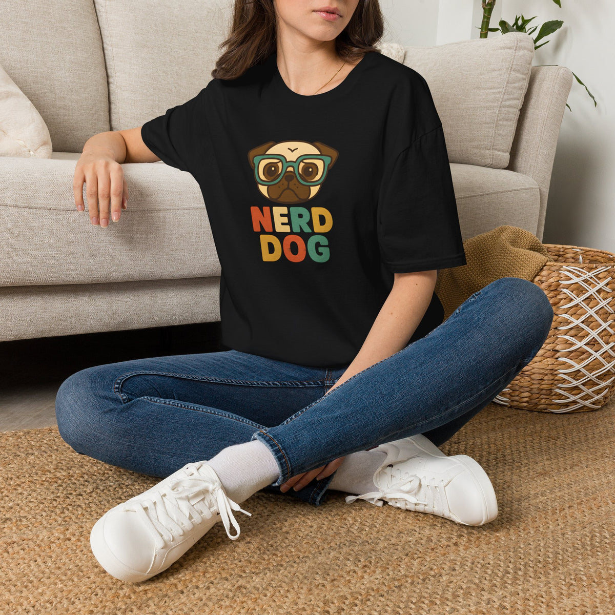 Nerd Dog  –  Supersoft Unisex T-Shirt