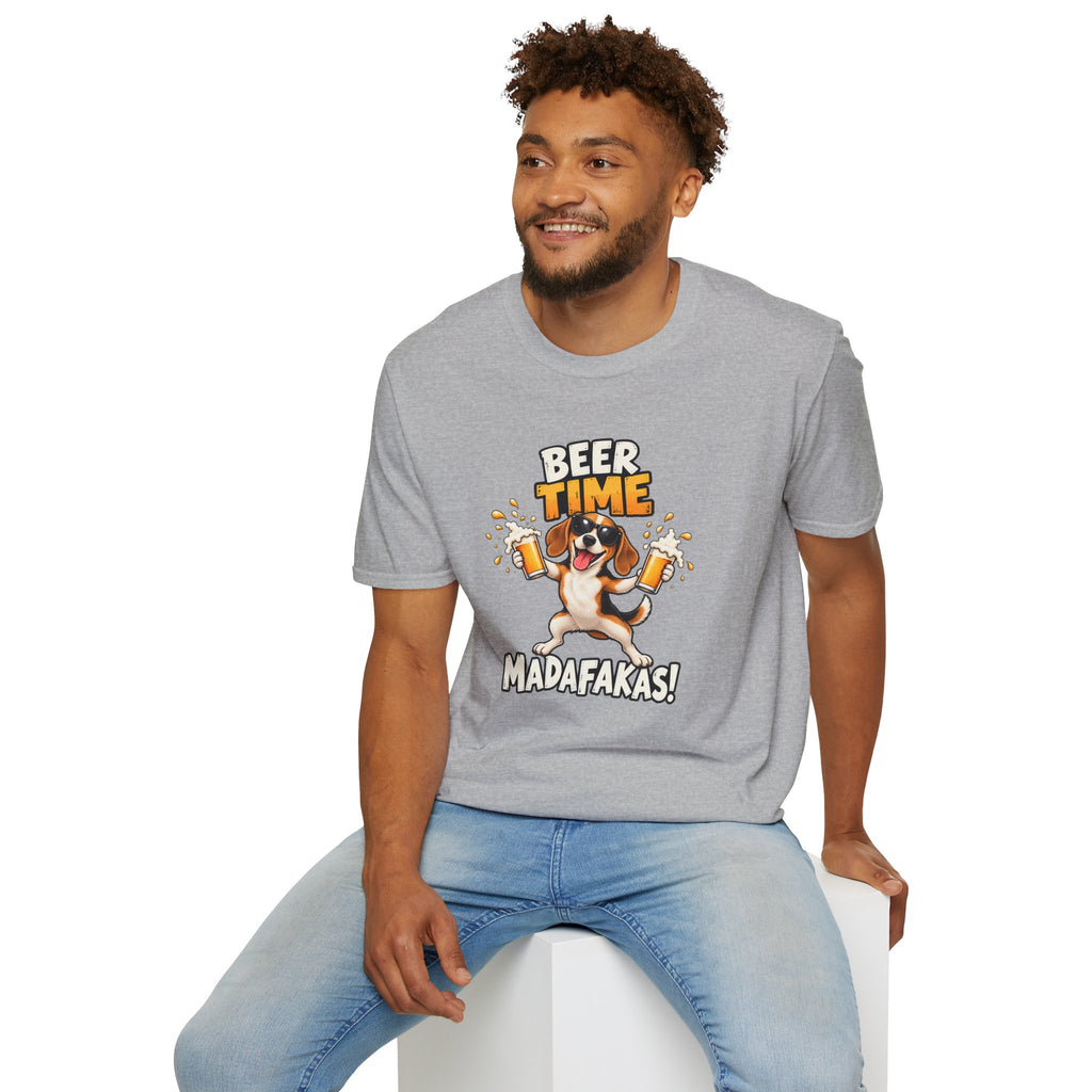 Beer Time, Madafakas! – Beagle - Supersoft Unisex T-shirt