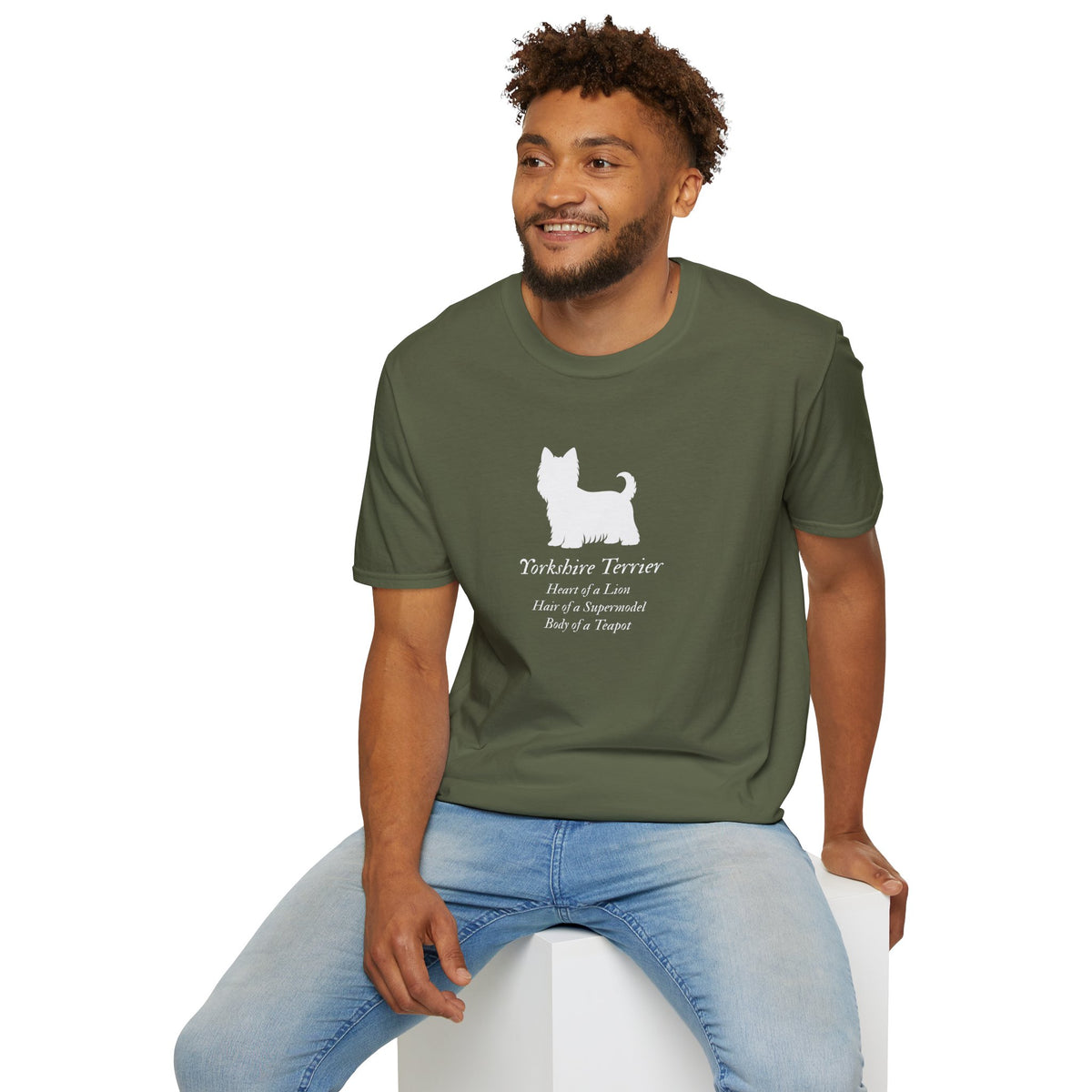 Heart of a Lion - Yorkshire Terrier – Supersoft Unisex T-Shirt