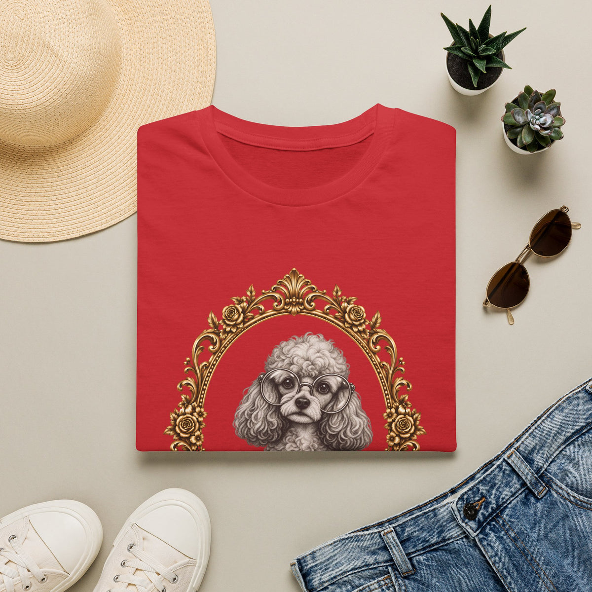 The Esteemed Lady Pawsworth – Poodle - Supersoft Unisex T-shirt