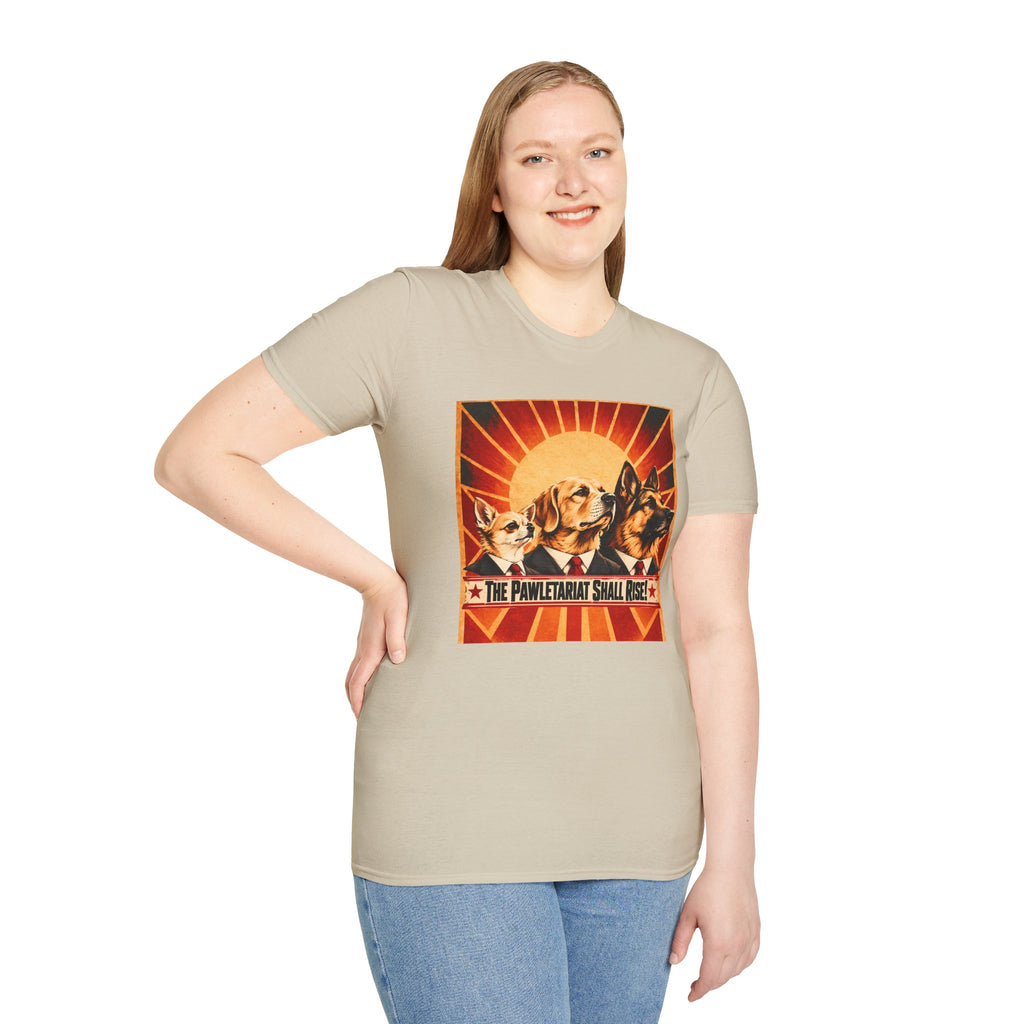 The Pawletariat Shall Rise! – The Great Biscuit Revolution - Supersoft Unisex T-shirt