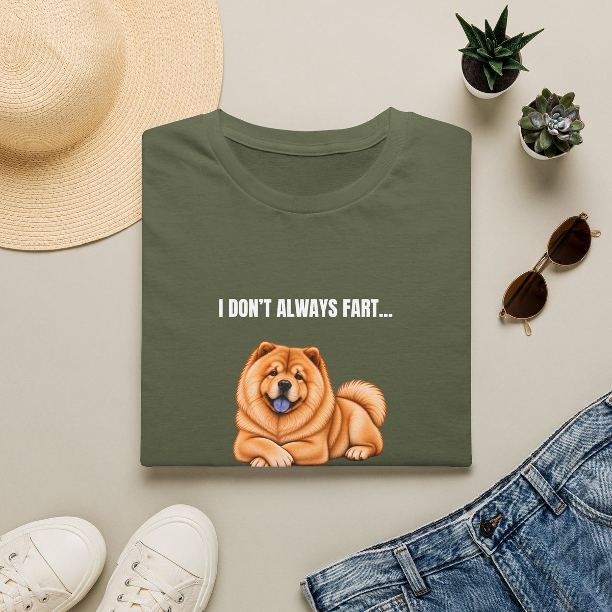 I Don’t Always Fart...But When I Do, I Leave The Room - Chow Chow Supersoft Unisex T-Shirt