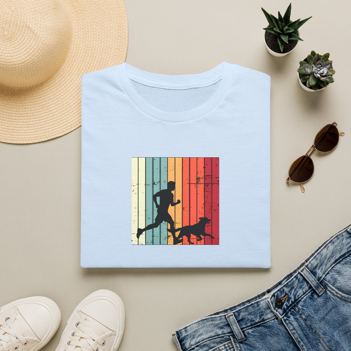 Running With My Best Friend –  Supersoft Unisex T-Shirt