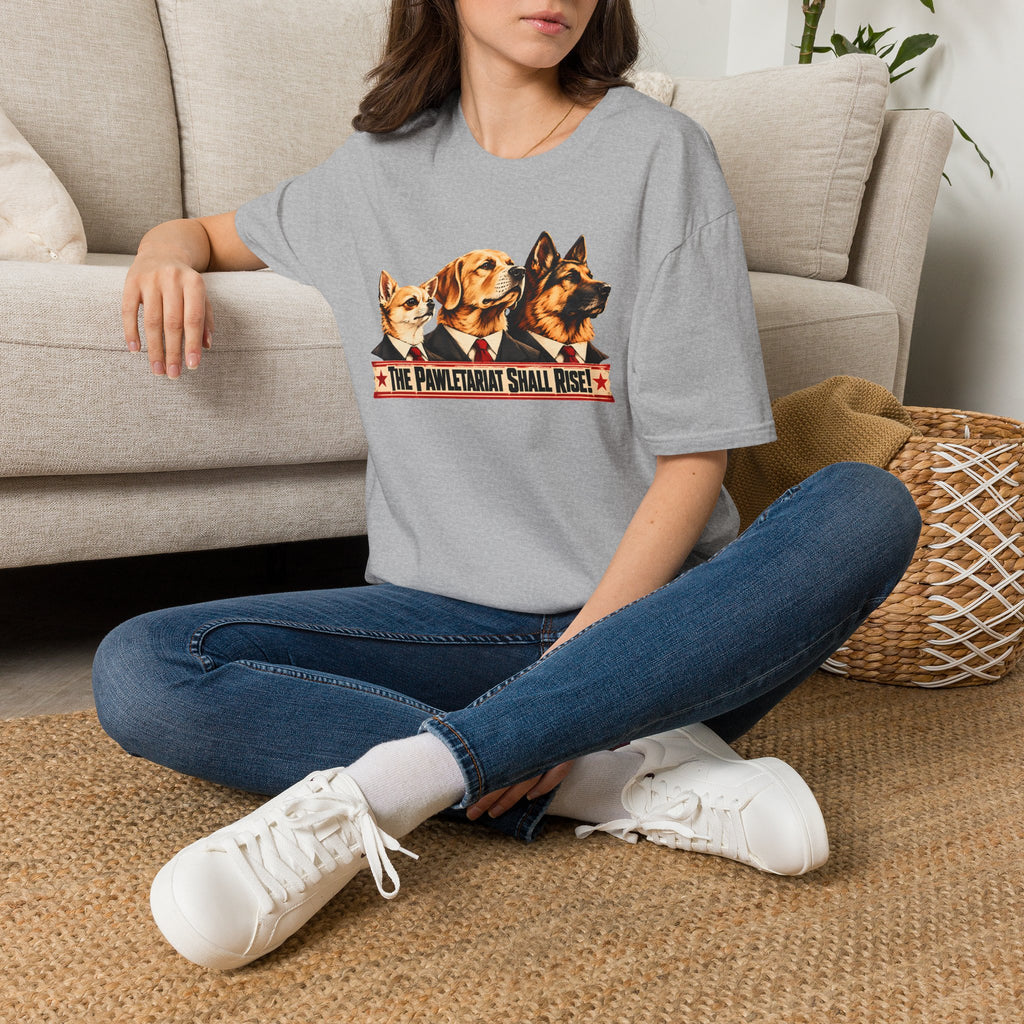 The Pawletariat Shall Rise! – The Great Canine Revolution - Supersoft Unisex T-shirt