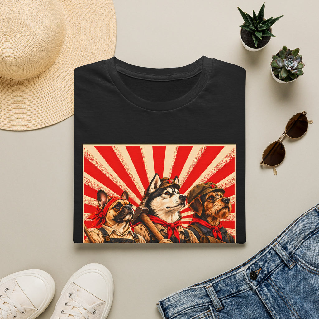 The Pawletariat Shall Rise! – The Great Canine Workers' Uprising - Supersoft Unisex T-shirt