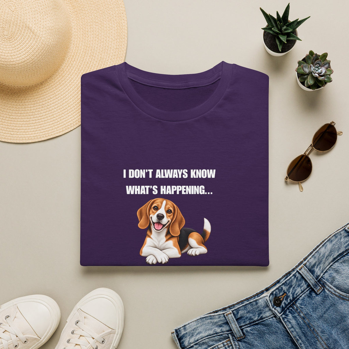 I Don’t Always Know What’s Happening...But When I Do, I’m Still Confused - Beagle Supersoft Unisex T-Shirt