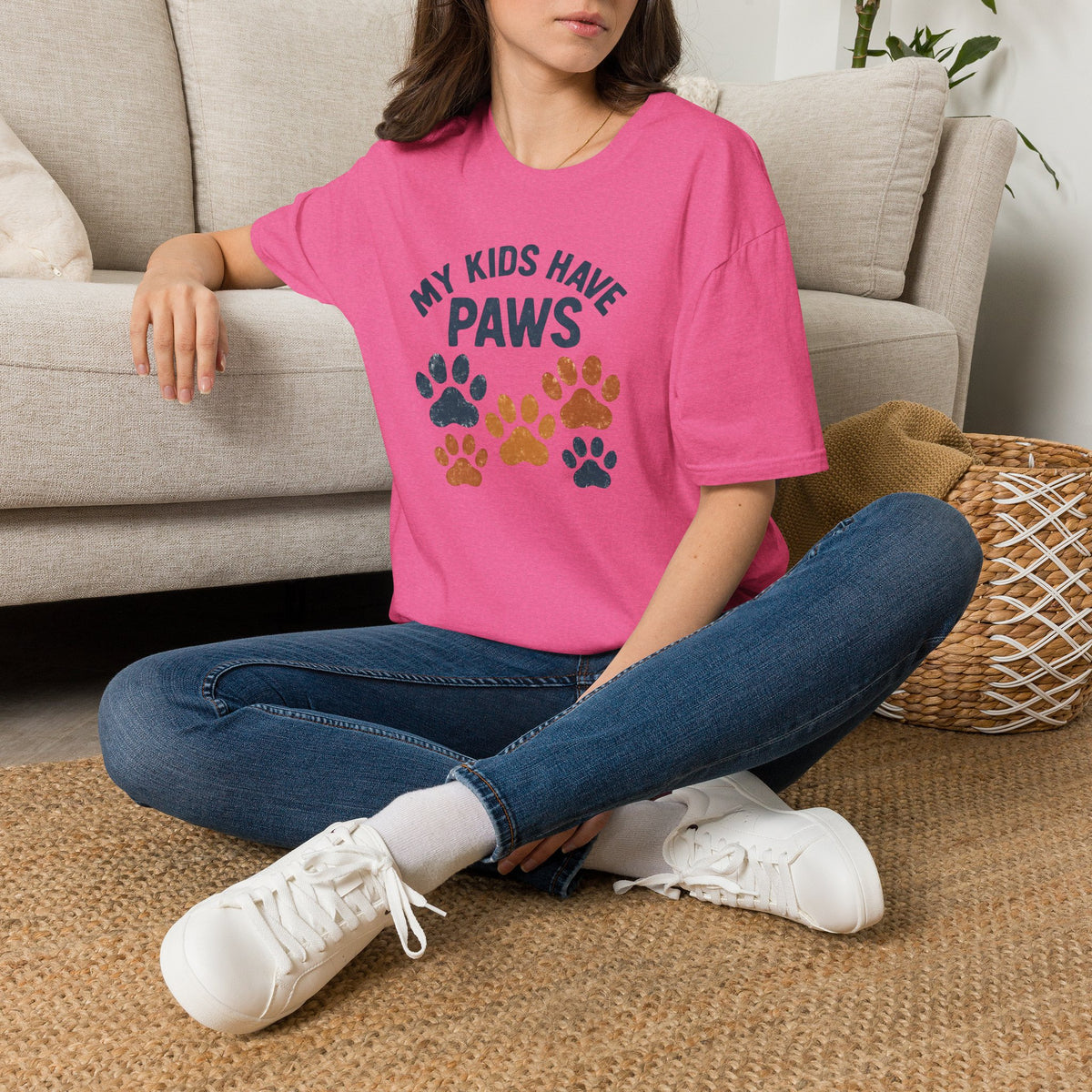 My Kids Have Paws –  Supersoft Unisex T-Shirt