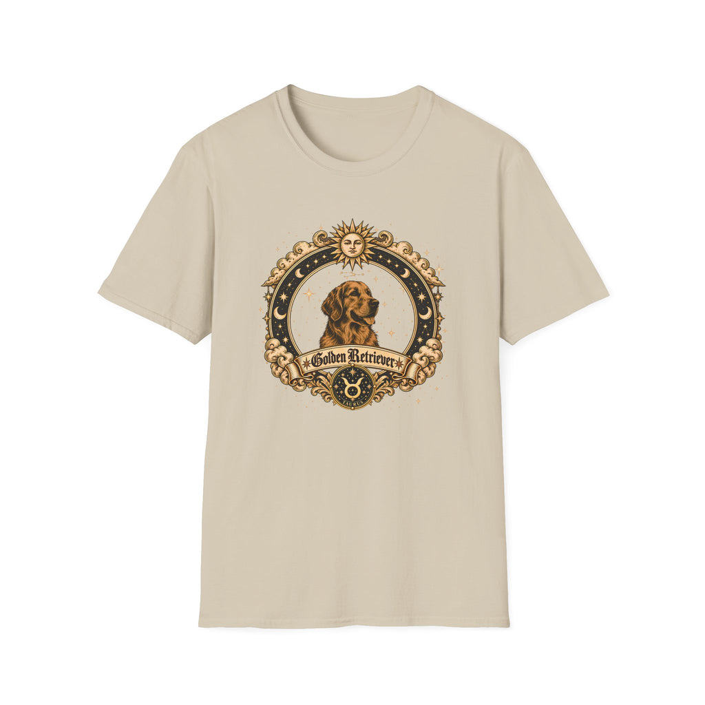 Zodiac Taurus Golden Retriever - Dog Horoscope Star Sign - Supersoft Unisex Funny T-shirt