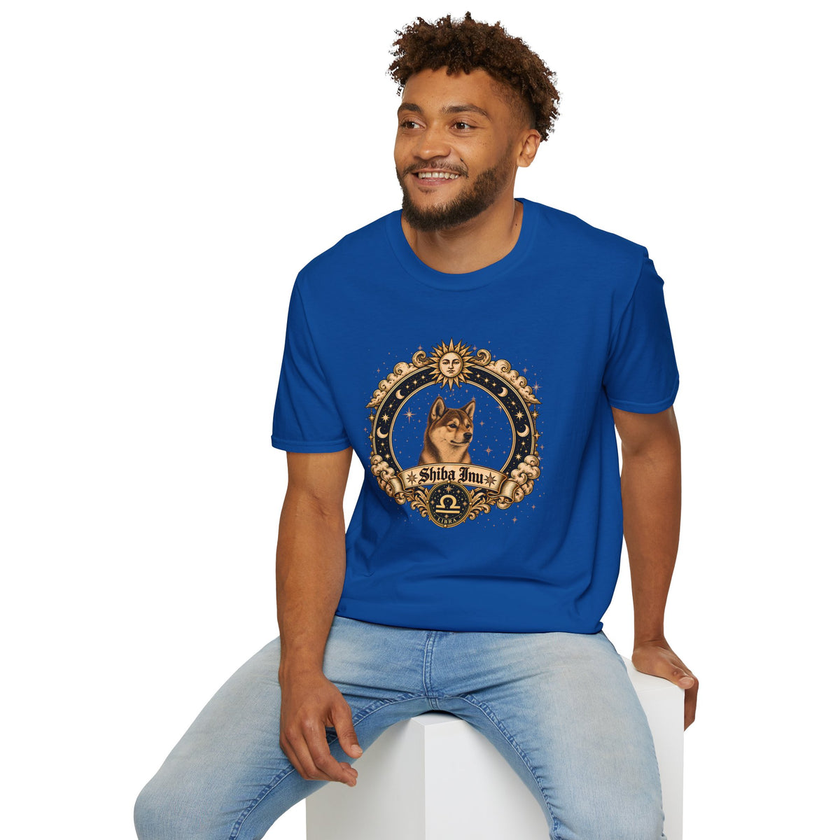 Zodiac Libra Shiba Inu - Dog Horoscope Star Sign - Supersoft Unisex Funny T-shirt