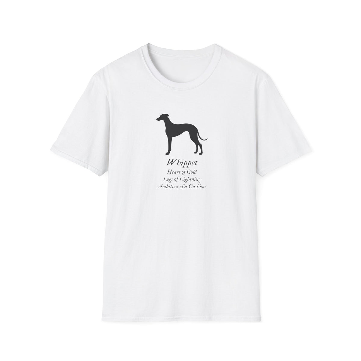 Heart of a Lion - Whippet – Supersoft Unisex T-Shirt