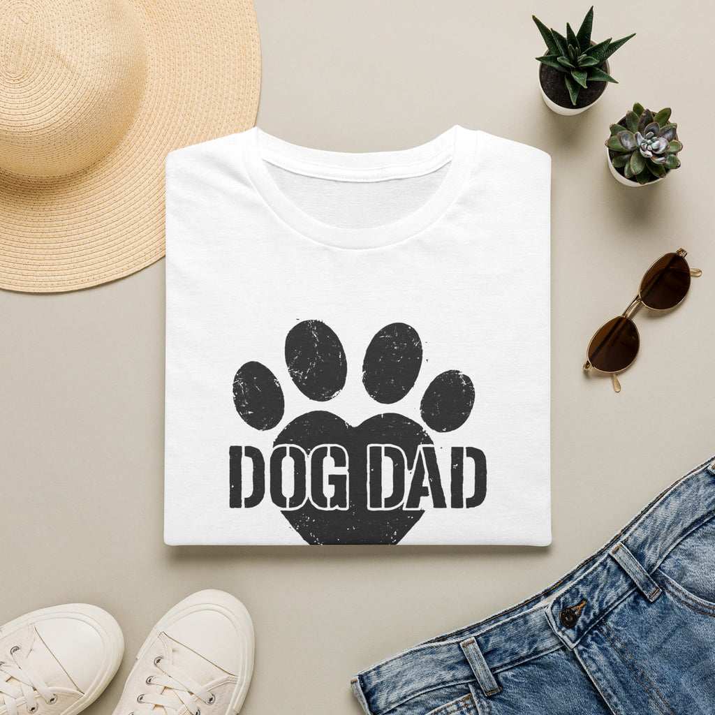 Dog Dad Paw Print –  Supersoft Unisex T-Shirt