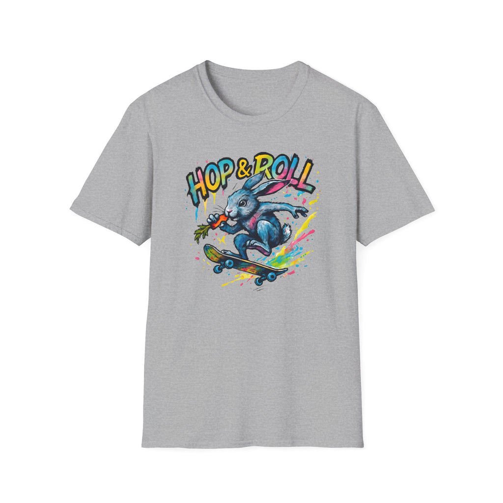 Hop and Roll Rabbit –  Supersoft Unisex T-Shirt
