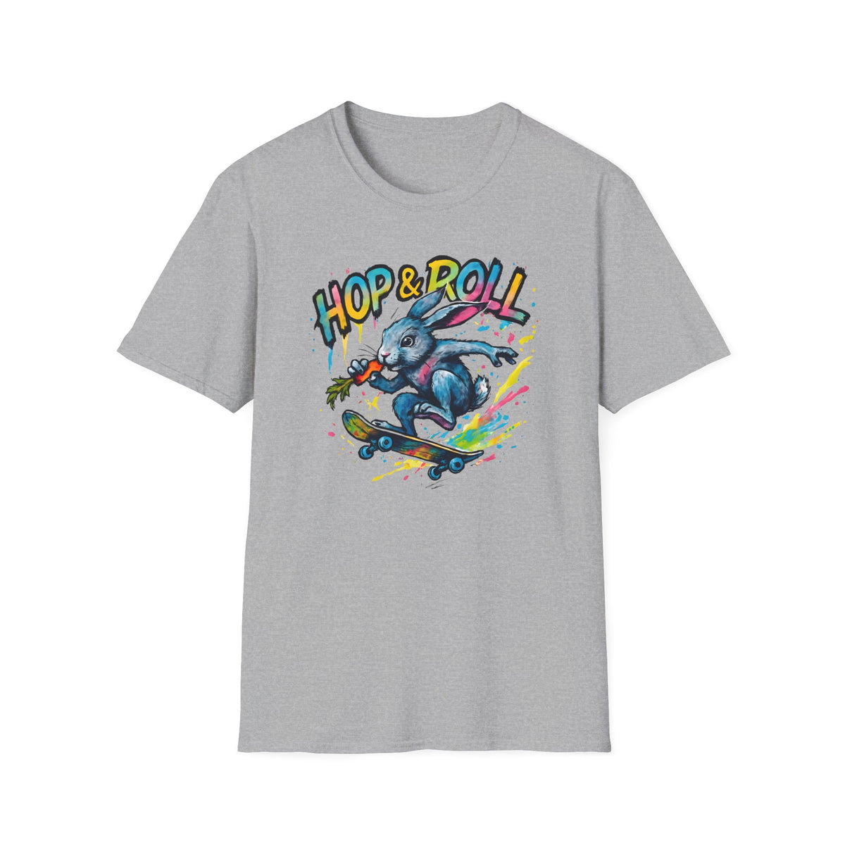 Hop and Roll Rabbit –  Supersoft Unisex T-Shirt