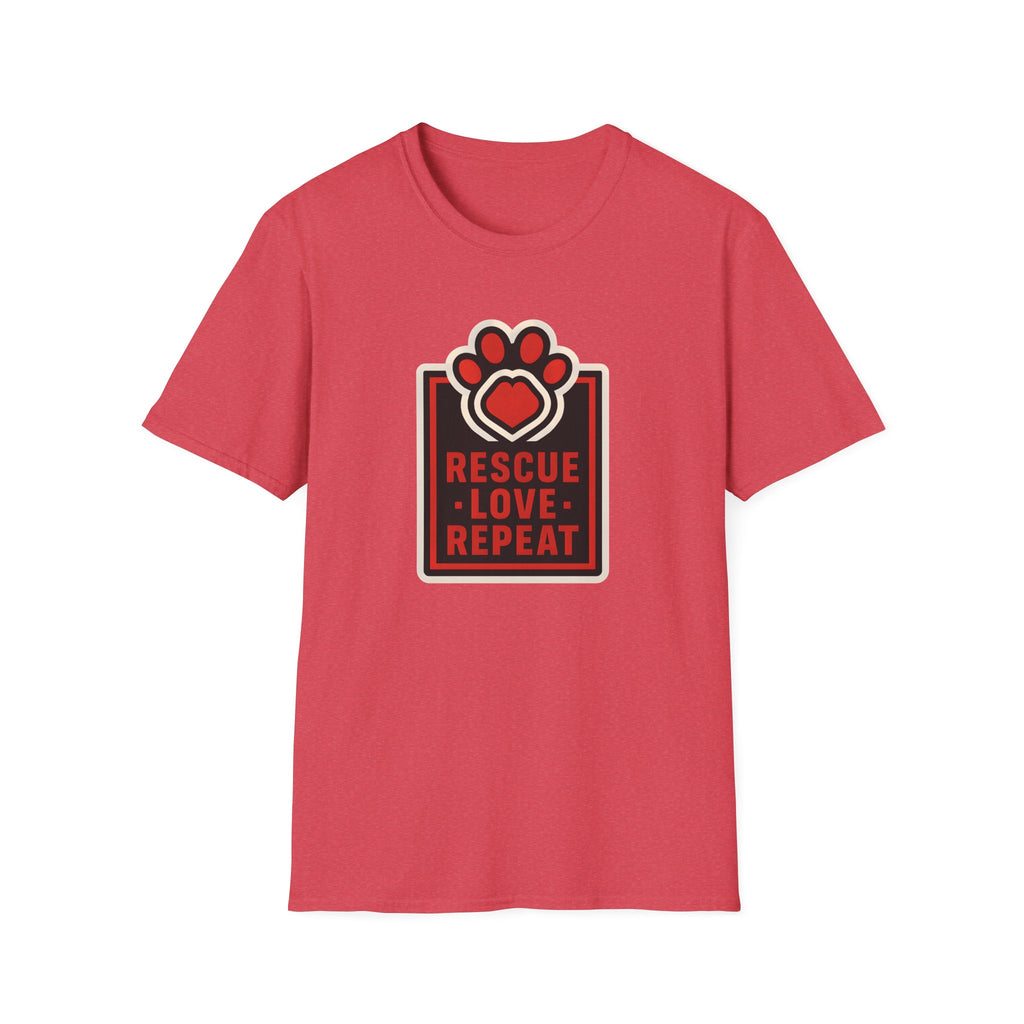 Rescue Love Repeat –  Supersoft Unisex T-Shirt