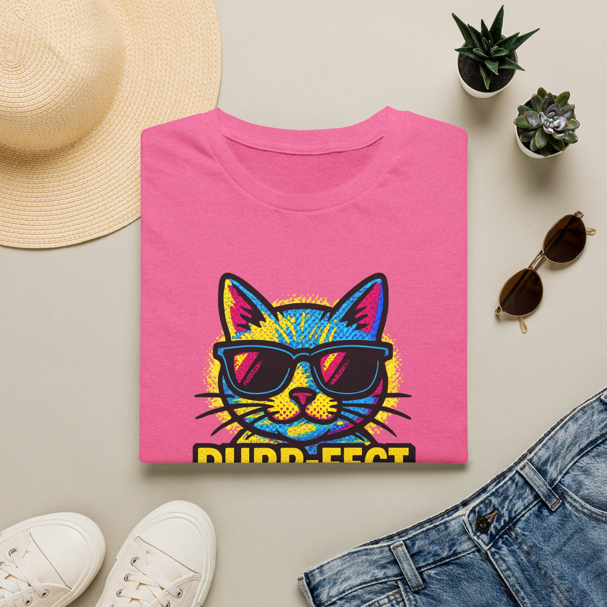 Purr-Fect Day Cat –  Supersoft Unisex T-Shirt