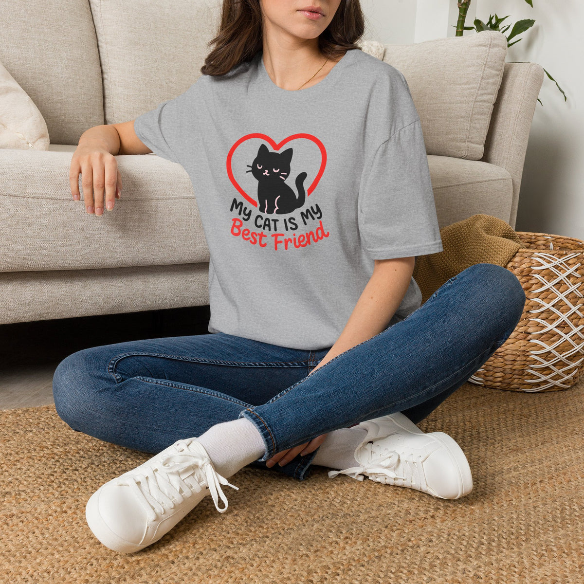 My Cat Is My Best Friend Cat –  Supersoft Unisex T-Shirt