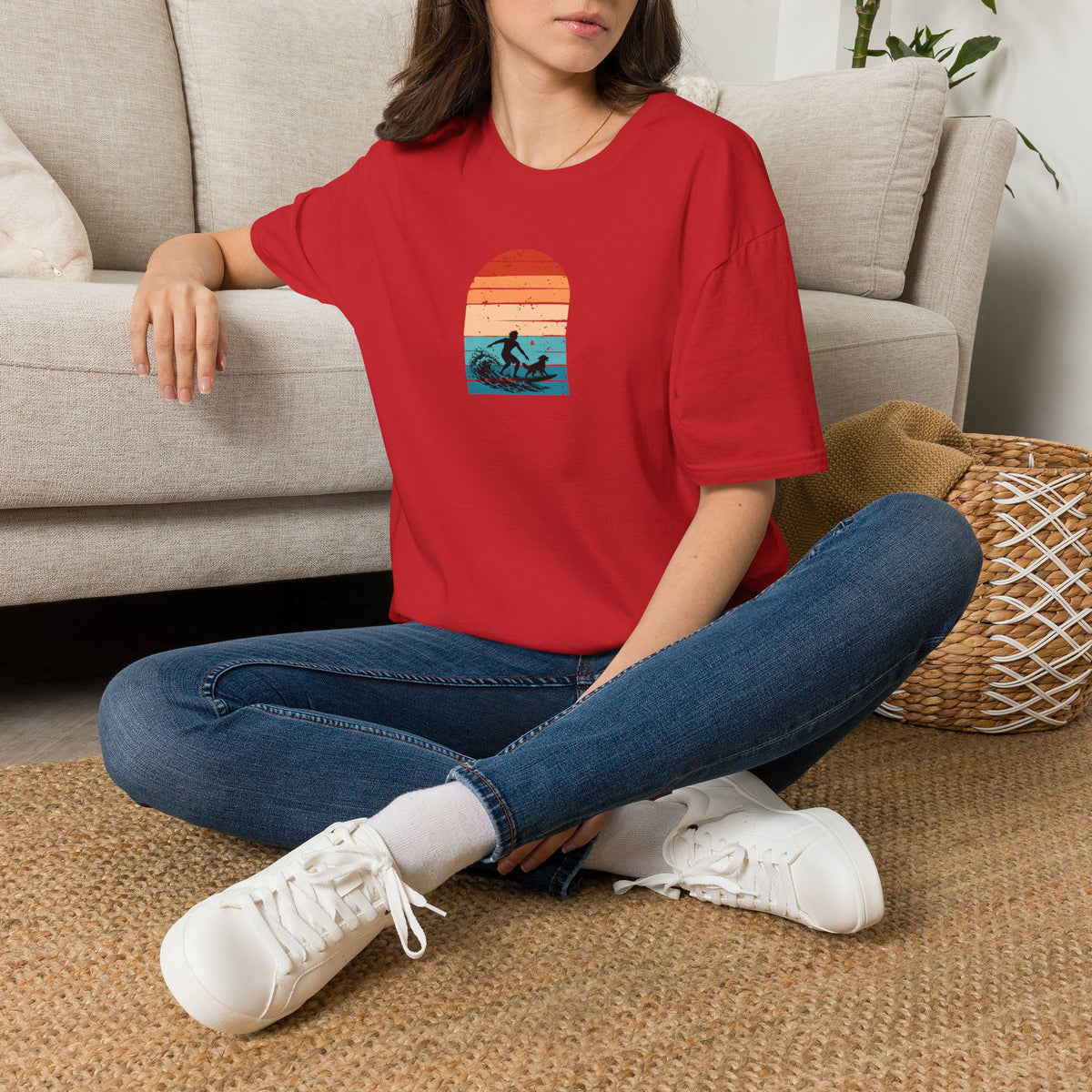 Surf’s Up...Dog On Board –  Supersoft Unisex T-Shirt