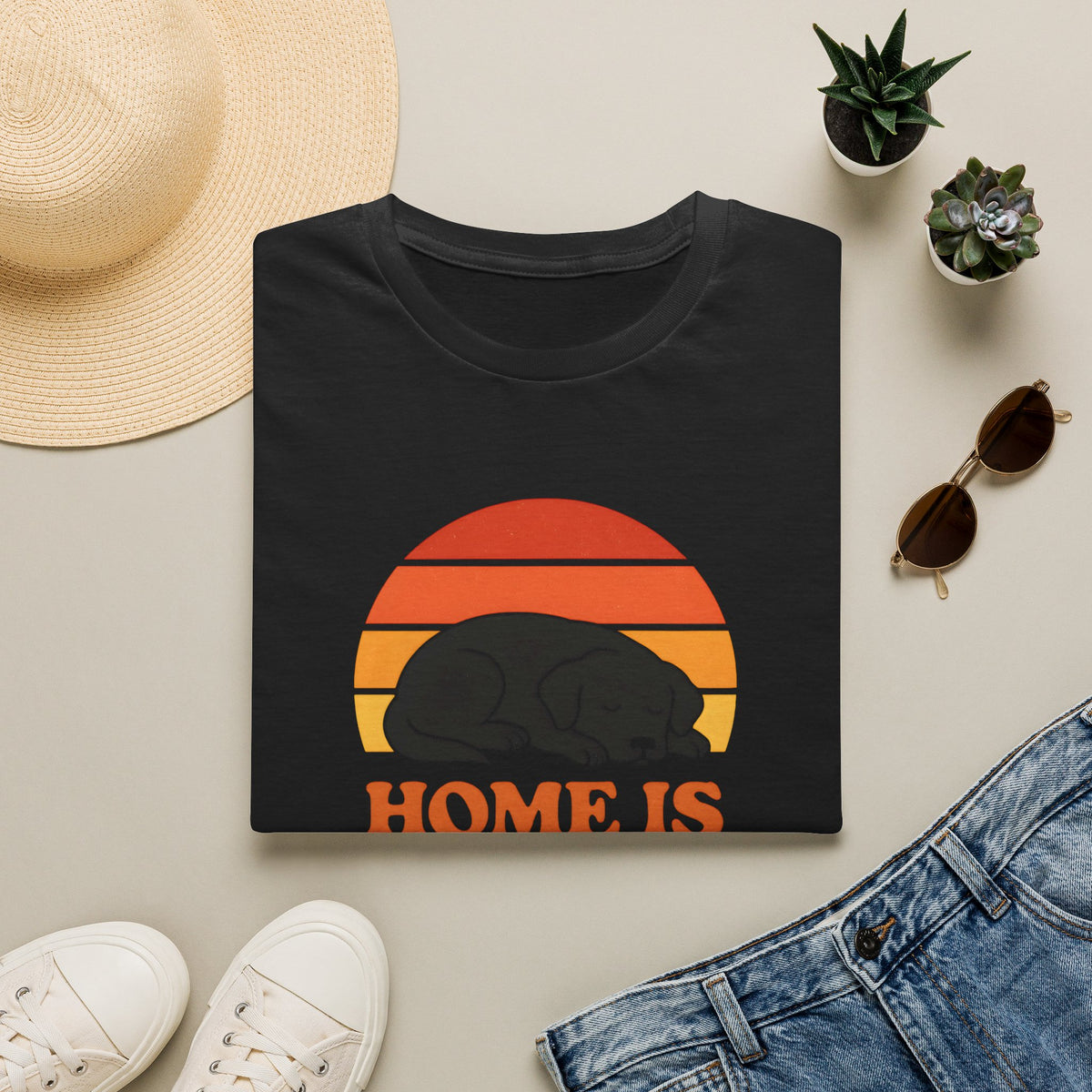 Home is Where the Dog Is –  Supersoft Unisex T-Shirt