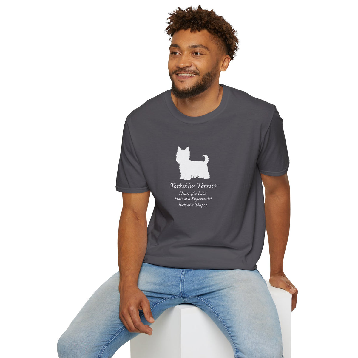 Heart of a Lion - Yorkshire Terrier – Supersoft Unisex T-Shirt