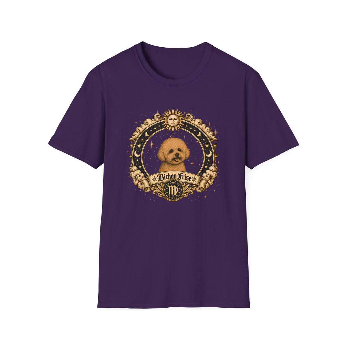 Zodiac Virgo Bichon Frise - Dog Horoscope Star Sign - Supersoft Unisex T-shirt