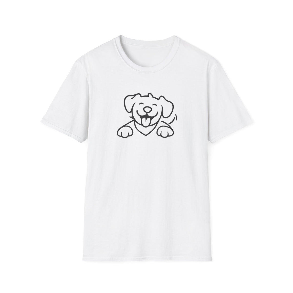Happy Cartoon Dog –  Supersoft Unisex T-Shirt