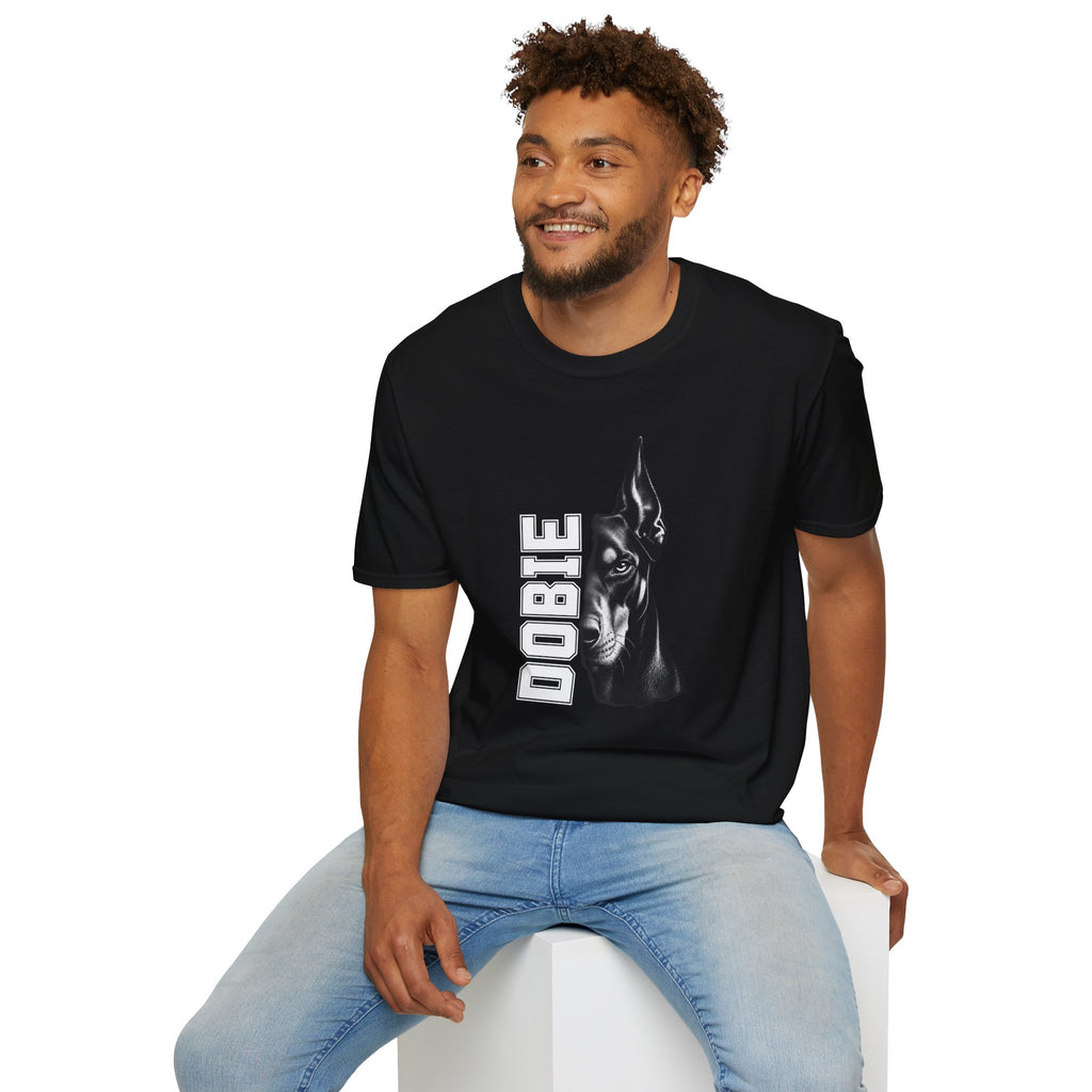 Doberman On Duty - Supersoft Unisex T-shirt
