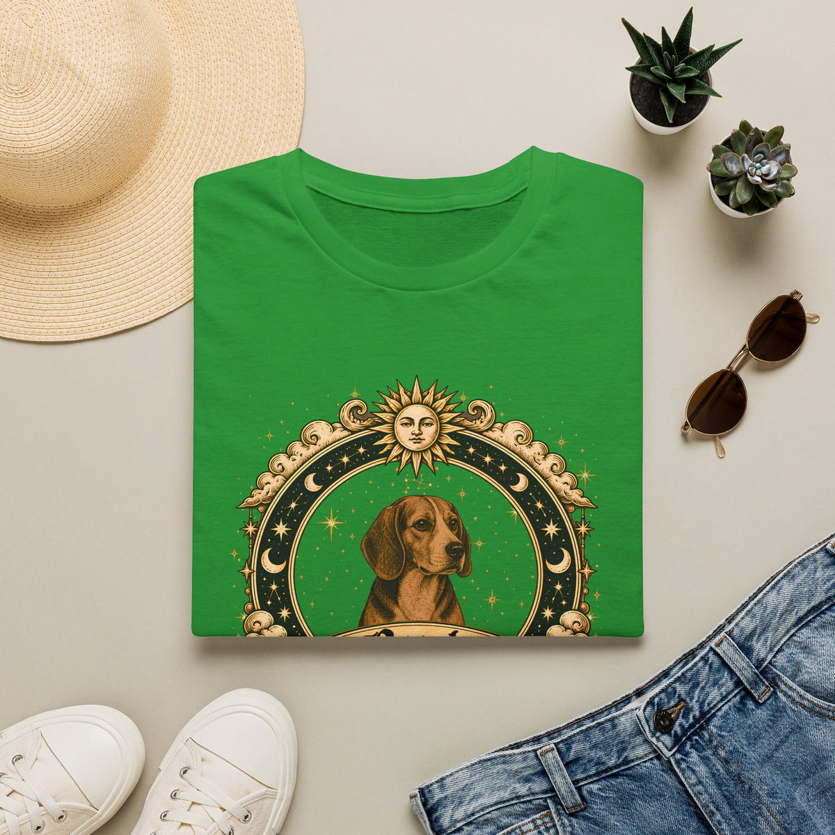 Zodiac Sagittarius Beagle - Dog Horoscope Star Sign - Supersoft Unisex T-shirt