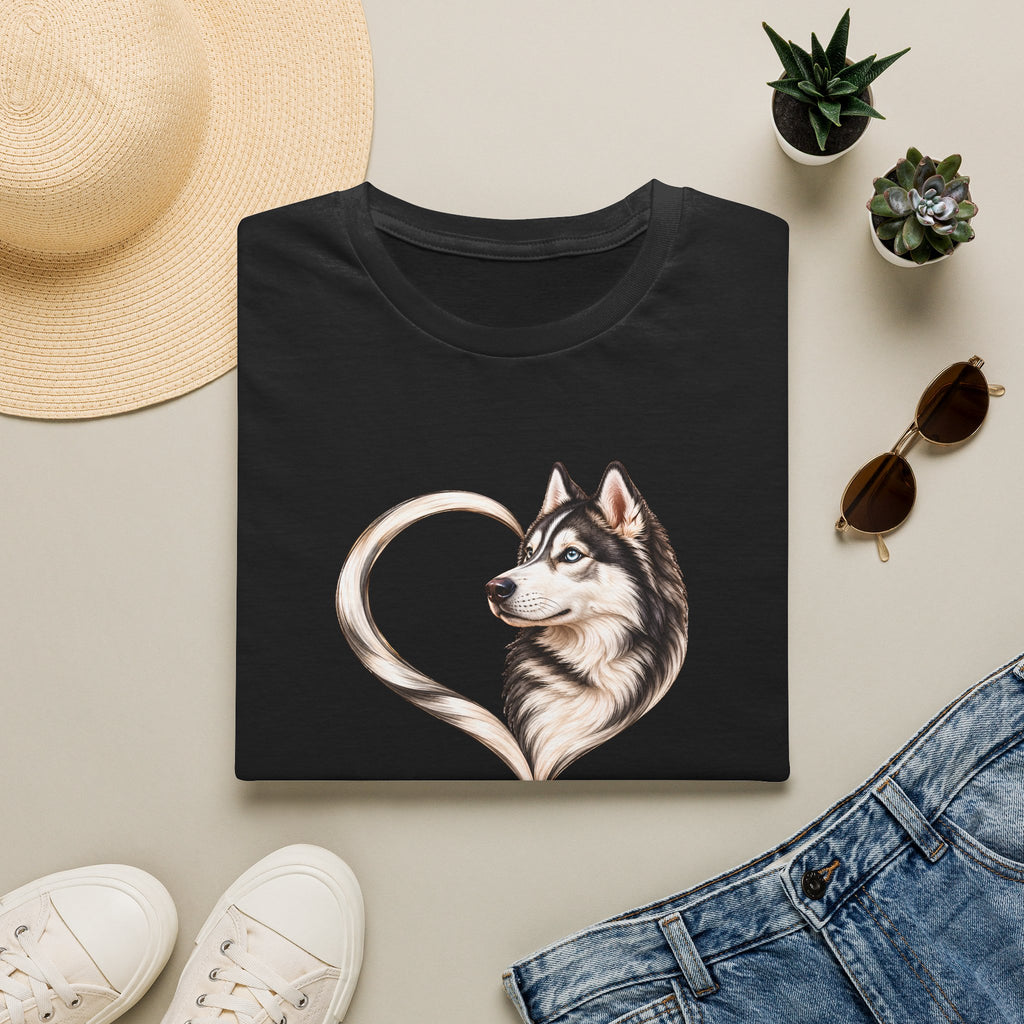 A Heart of Love – Siberian Husky - Supersoft Unisex T-shirt