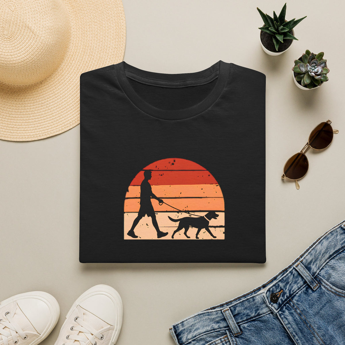 Walkies...Dog in Charge–  Supersoft Unisex T-Shirt