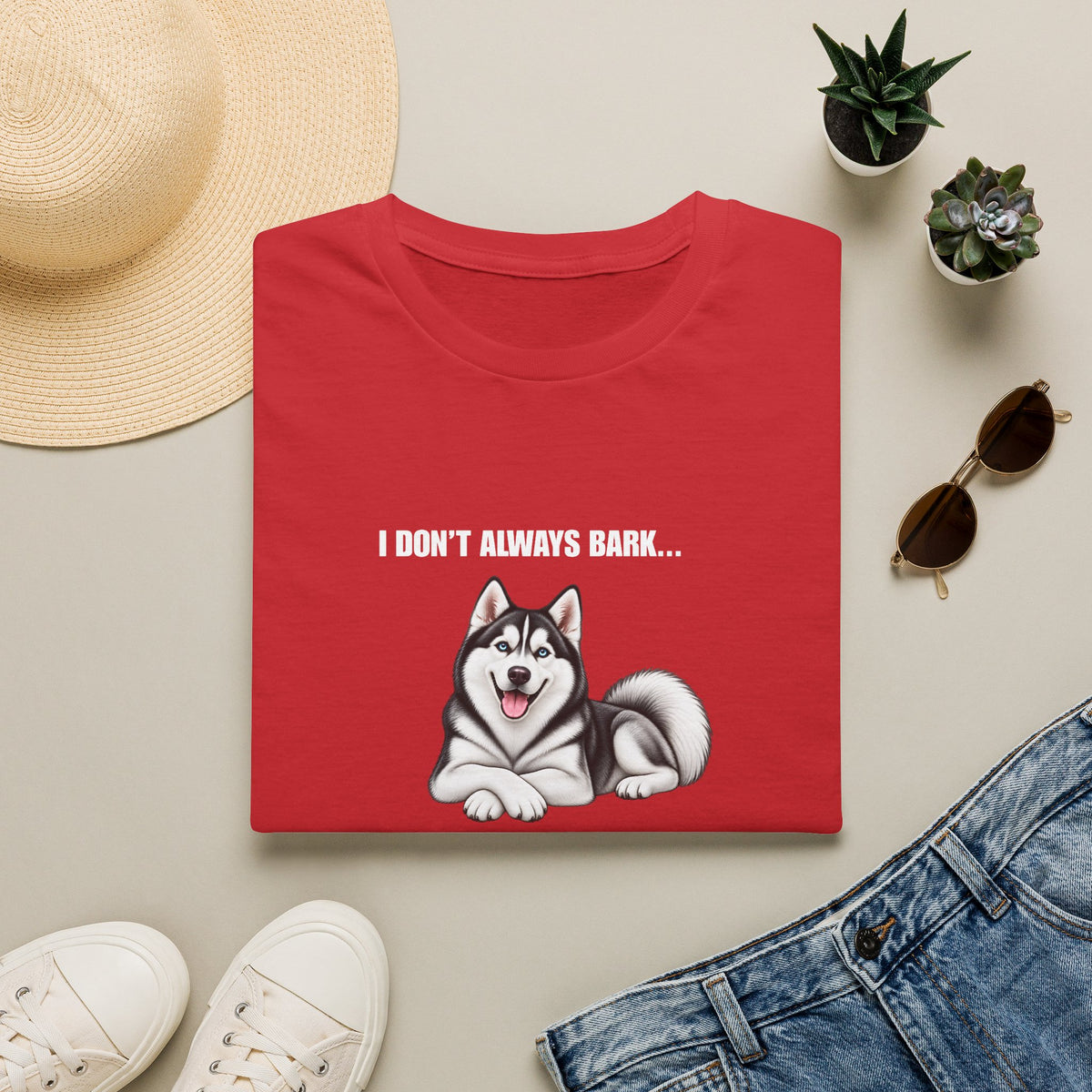 I Don’t Always Bark…But When I Do, Everyone Knows - Siberian Husky Supersoft Unisex T-Shirt