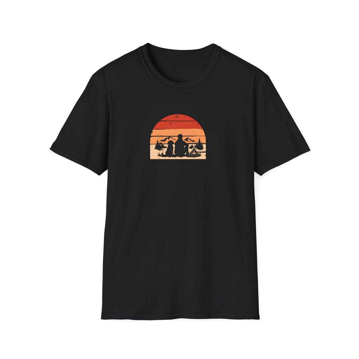 Campfires, Mountains & My Best Friend –  Supersoft Unisex T-Shirt