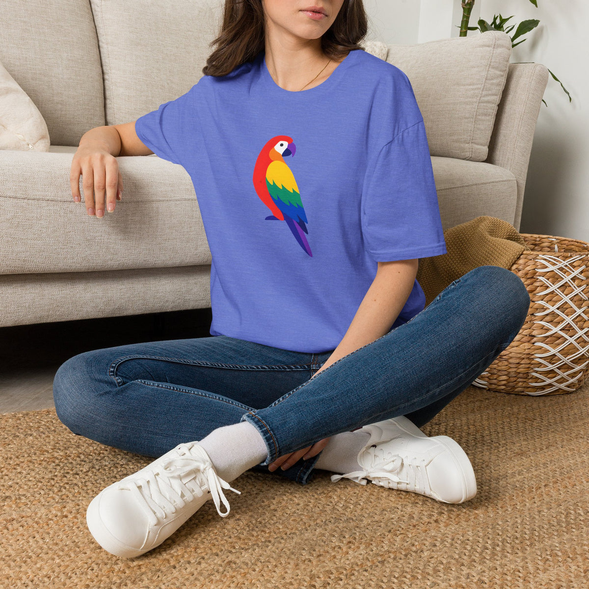 Colorful Parrot Pop Art –  Supersoft Unisex T-Shirt